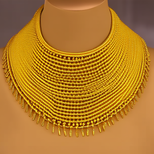 黄金项链样子图片