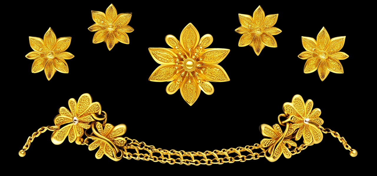 黄金十克项链图片