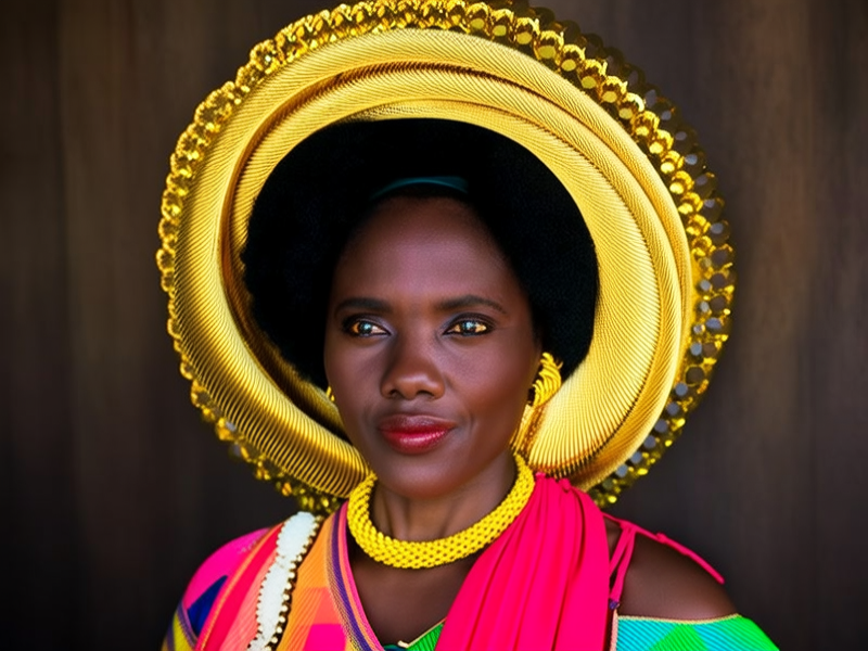 大妈戴黄金项链图片