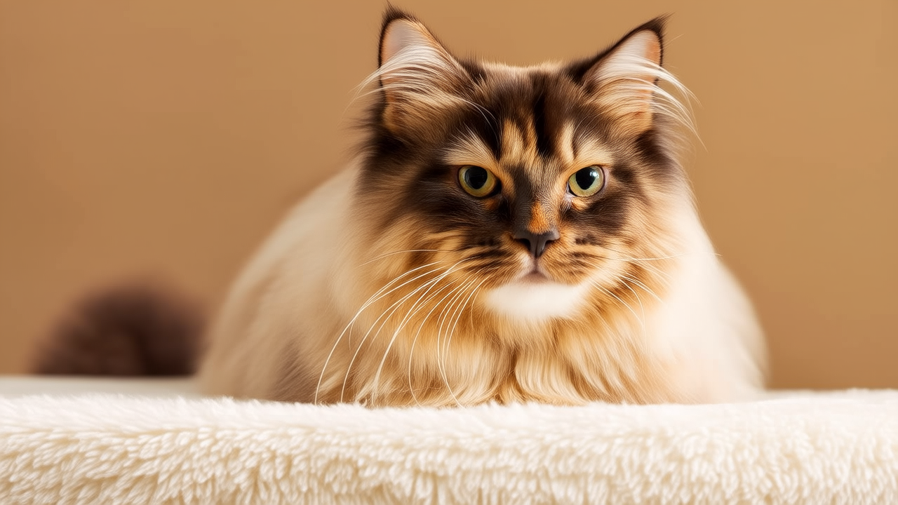 25色长毛金渐层图片