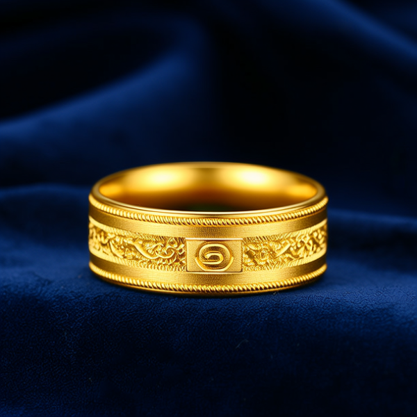 30克男士金戒指图片